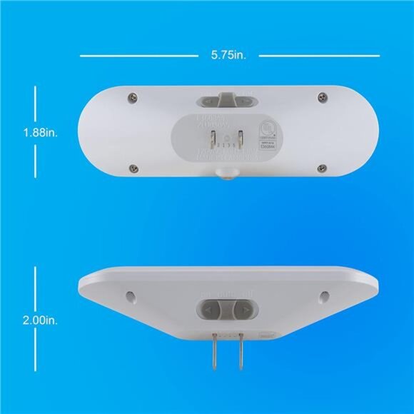 LED Light Bar Night Light, 100 Lumens, 2 Pack, Dusk-to-Dawn Sensor, Auto/On/Off - Picture 2 of 7